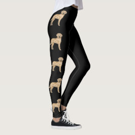 Legging Labrador Retriever Amarelo Cachorros de Desenho An