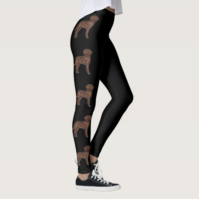 Legging Labrador Retriever Marrom Chocolate Cachorros Fofo (Direita)