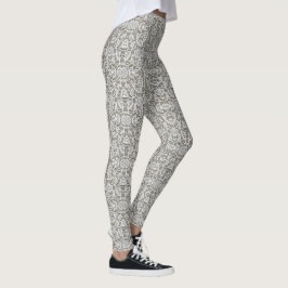 Legging Lace Branco Parece Acessível Sexy Clássico Quente