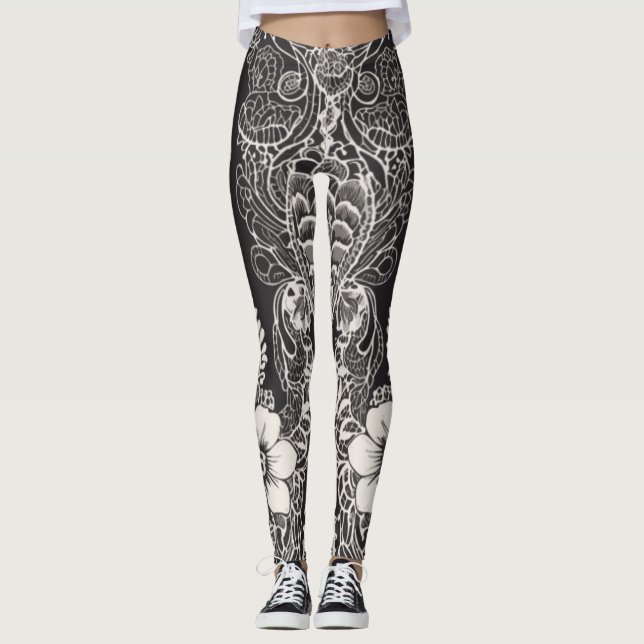 Legging Lace Floral Harmony (Frente)