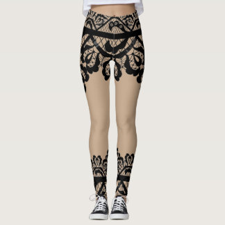 Legging Lace Illusion Skirt & Boots