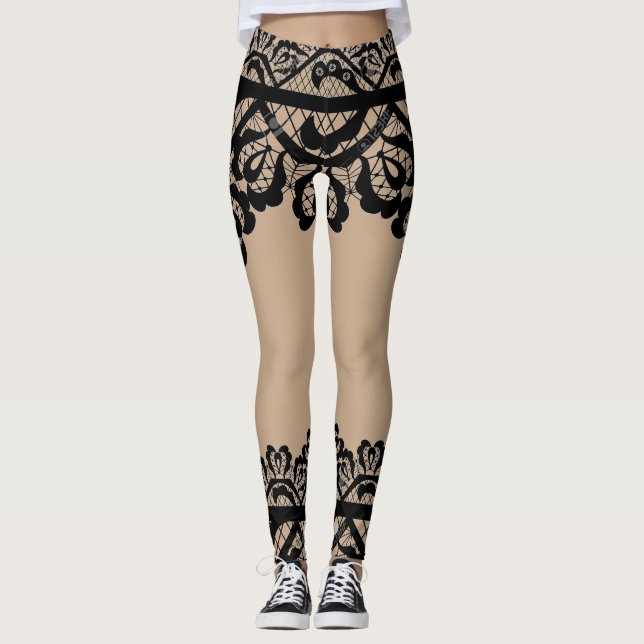 Legging Lace Illusion Skirt & Boots (Frente)