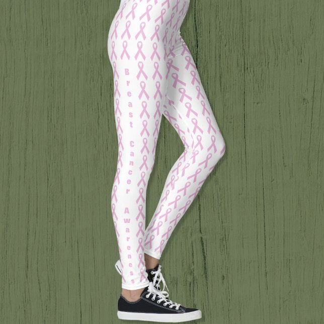 Legging Laço de Conscientização Rosa (Pink Awareness Ribbon Leggings)
