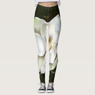 Legging Lado a fundo verde da Magnolia Branca