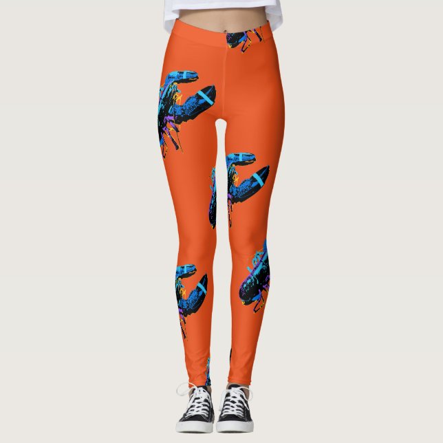 Legging Lagosta azul de Maine (Frente)