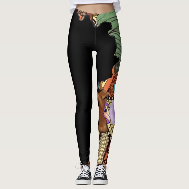 Legging Lambido Remix caneleiras (Frente)