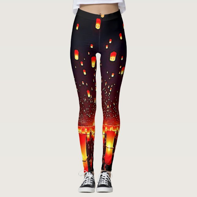 Legging Lantern Festival Night Glow Artwork (Frente)