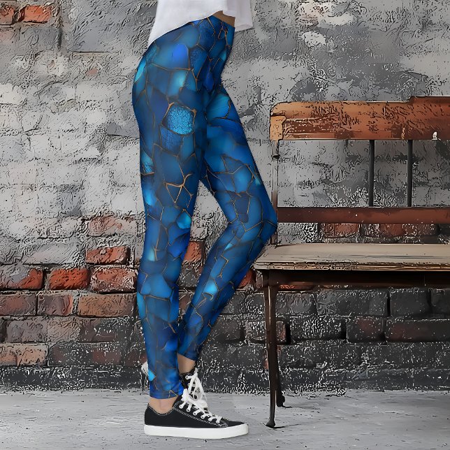 Legging Lapis Lazuli (Vibrant Blue Lapis Lazuli Leggings)