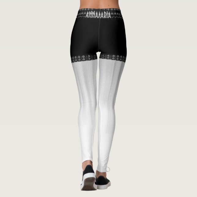 Legging Lápis Moderno Em Monogramas, Denim/Lace Shorts (Verso)