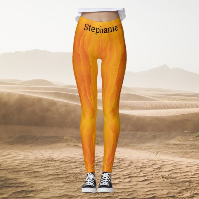 Legging Laranja Colorida e Amarelo (Criador carregado)