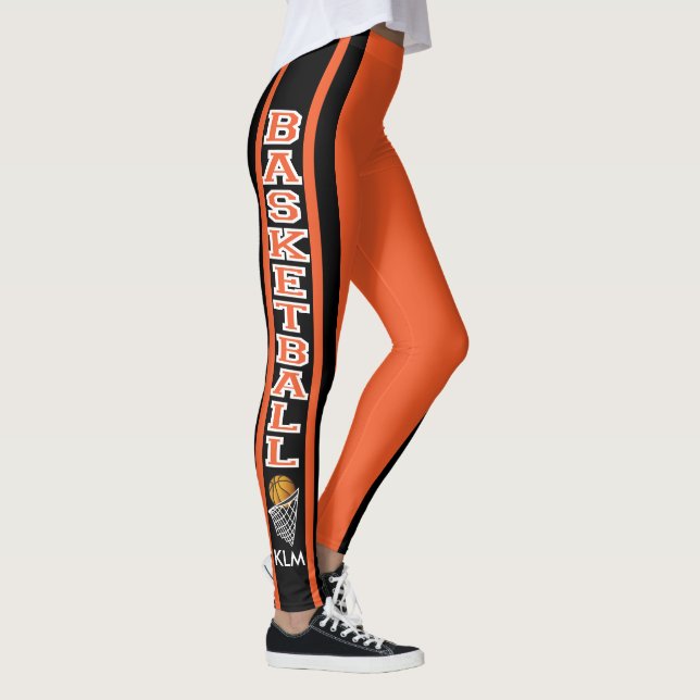 Legging Laranja de basquetebol (Direita)