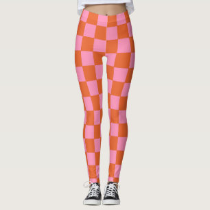 Legging Laranja e Rosa Verificados