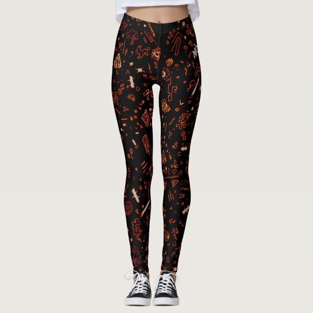 Legging Laranja-escuro (Frente)
