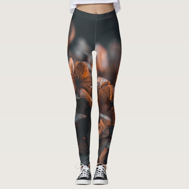 Legging Laranja Ocioso Profundo (Frente)