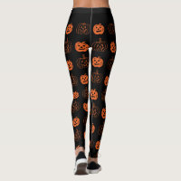Laranja-preto-branco Jack O Lanterna Padrão Hallow