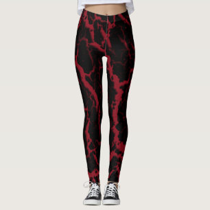 Legging Lava do Espaço Cracking - Borgonha