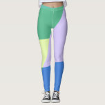 Legging Lavanda Abstrato de Coletor de Cores de Reprodução<br><div class="desc">Bela design de abstrato com estilo moderno e uma estética colorida em verde,  azul e lavanda.</div>
