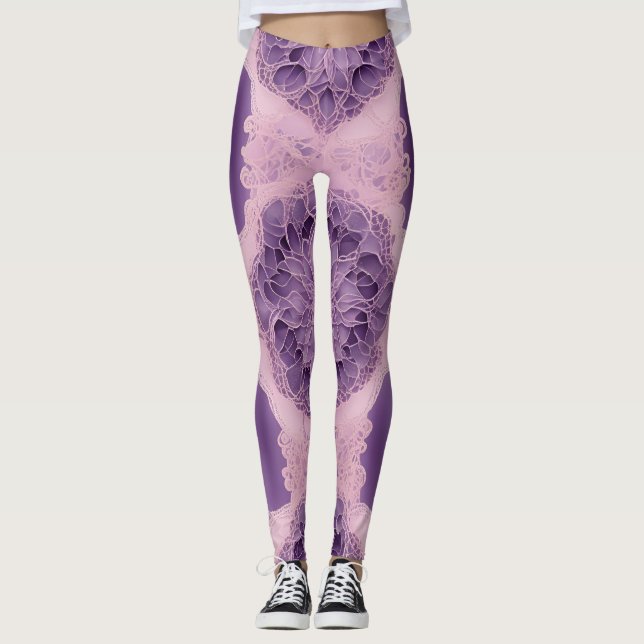Legging Lavanda Bublegum AI art (Frente)