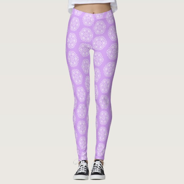 Legging Lavanda Mandala (Frente)