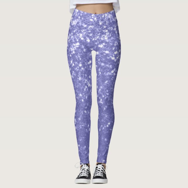 Legging Lavanda violeta brilha (Frente)