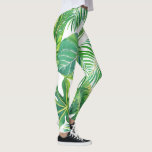 Legging Leafs tropicais havaianos modernos de verão na pra<br><div class="desc">Perfeito para você!</div>