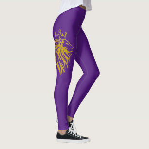 Legging Leão Com Coroa - Estilo Dourado 2