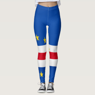 Legging Legal bandeira cabo-verdiana