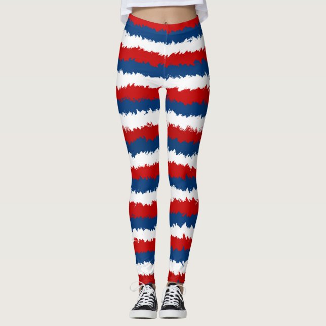 Legging Legal, brancas e azuis (Frente)
