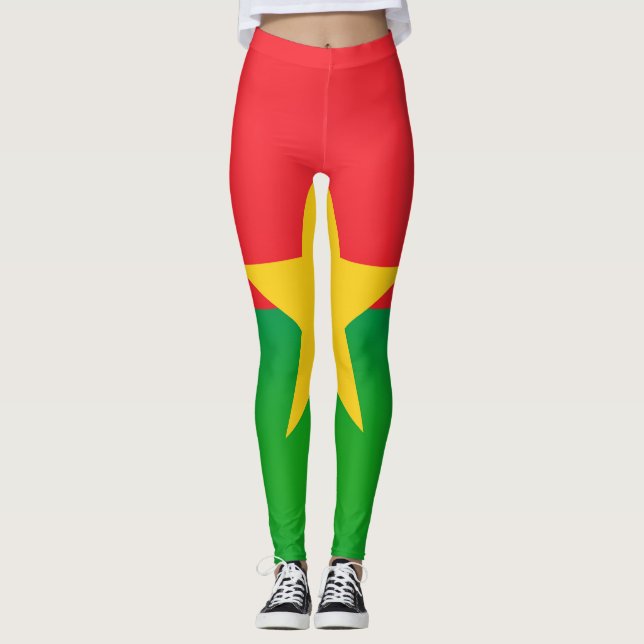 Legging Legal Burkina Faso Flag Fashion (Frente)