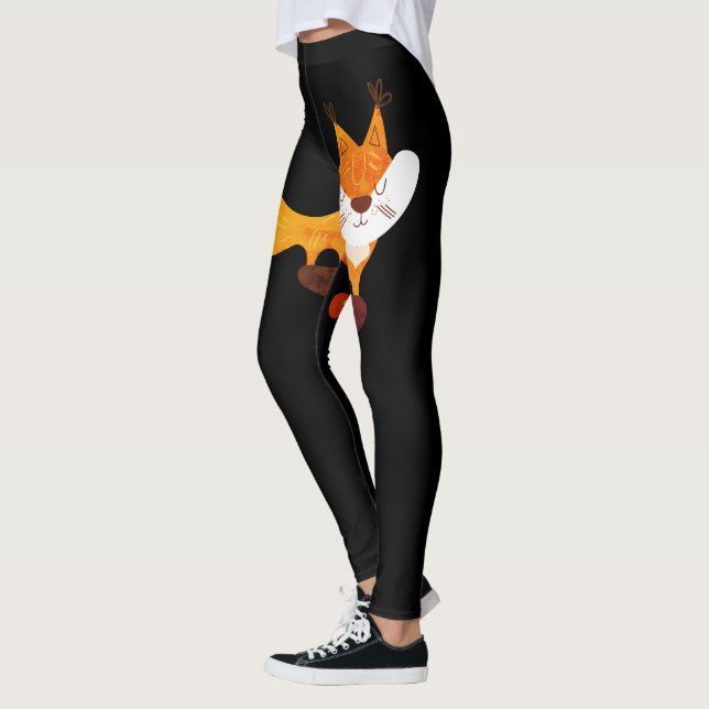 Legging Legal Cunning Wilning Fox Cotação Orange Black Fas (Esquerda)