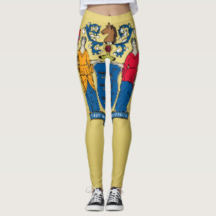 Legging Legal Estado De Nova Jersey Flag Fashion