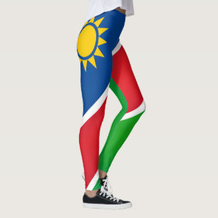 Legging Legal Moda da Bandeira da Namíbia