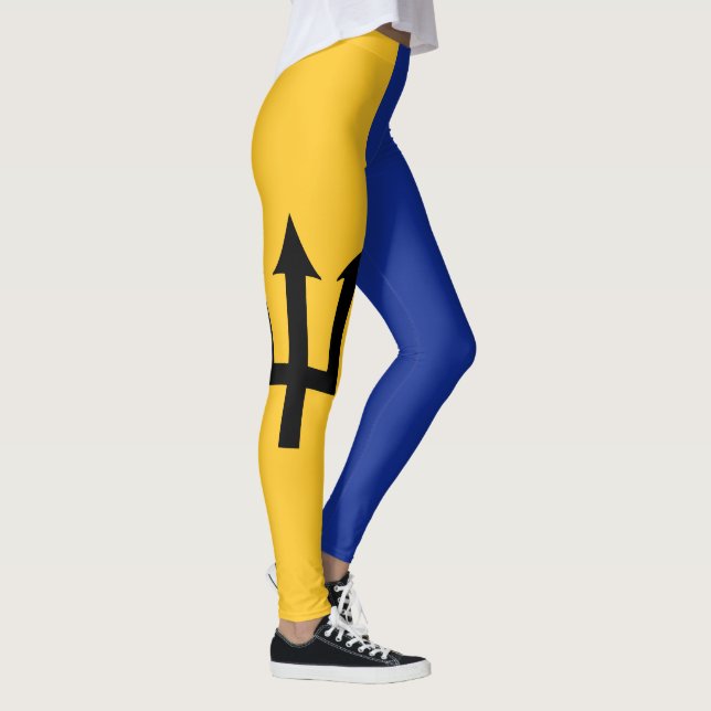 Legging Legal Moda de Bandeira de Barbados (Direita)