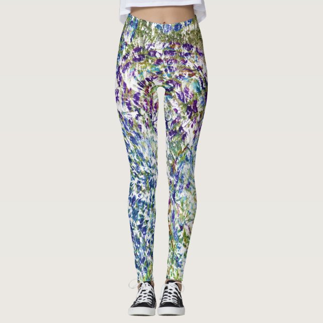 Legging Legal, moderno, cor-de-fundo abstrato moderno (Frente)