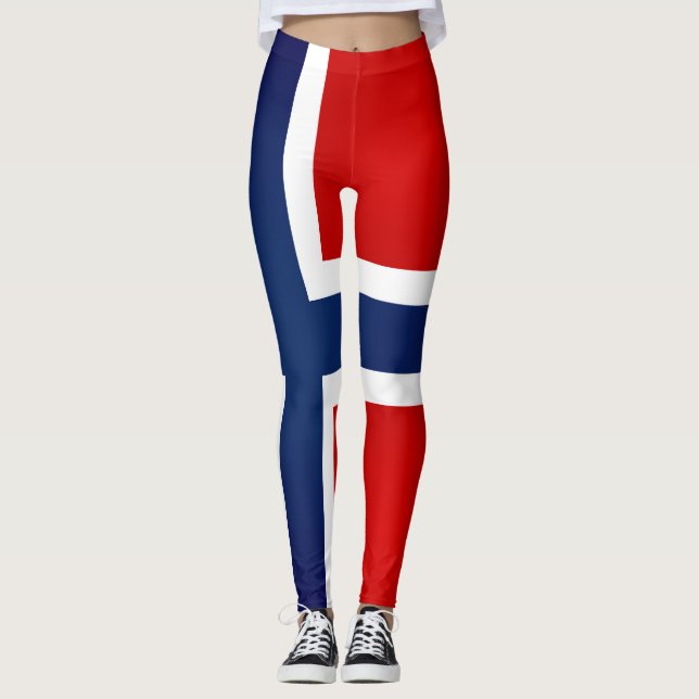 Legging Legal Noruega Flag Fashion (Frente)