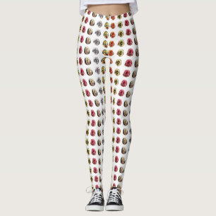 Legging Legal padrão de máscara assustadora