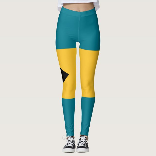 Legging Legenda da bandeira das Bahamas (Frente)