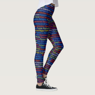 Legging Legenda da consciência do autismo
