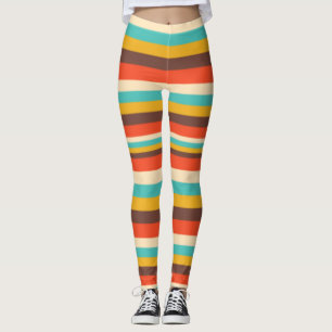 Legging Legenda de faixa fina horizontal e retrorada multi