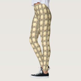Legging Legenda de Feriado Decorativo Dourado