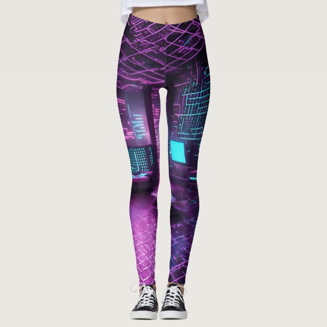 Legging Legenda do Circuito Digital de Pulso Técnico (Frente)