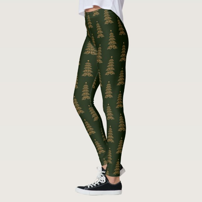 Legging Legenda Dourada da árvore de Natal (Esquerda)
