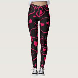 Legging Legenda preta e rosa a uma nova legenda de moda em