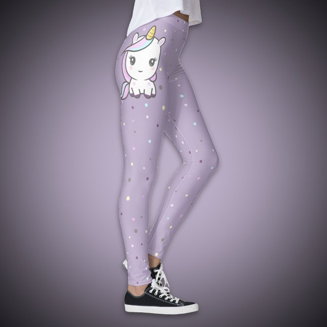 Legging Legenda Roxo do Unicórnio Cugado (Cute Unicorn Purple Legging)