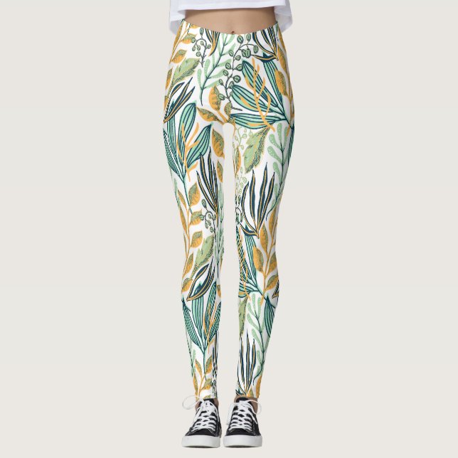 Legging Legendas botânicas (Frente)