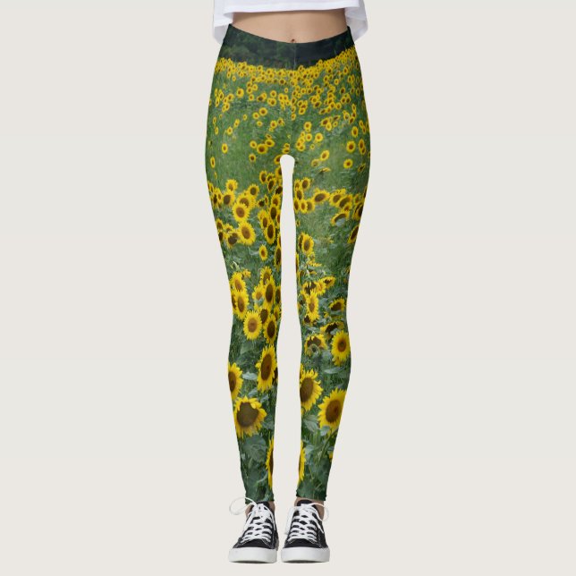 Legging legendas de girassol (Frente)