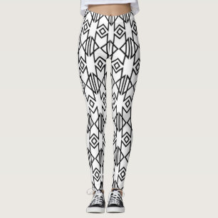 Legging Legendas de padrão asteca para malhação desport