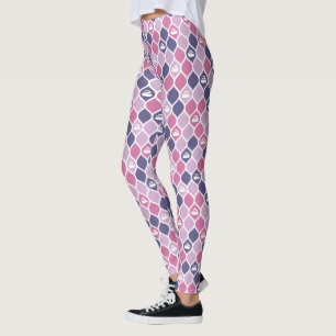Legging Legendas do Azulejo de curva - Rosa/Roxo
