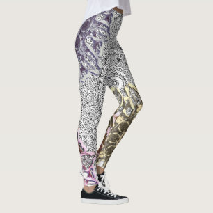 Legging Legendas mágicas de mandala múltiplas