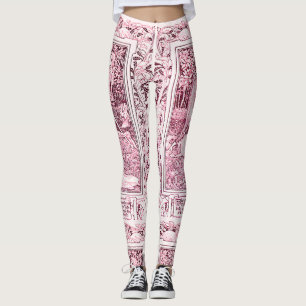 Legging LEGENDAS MEDIEVAIS Lady E Knight, Branco Cor-de-ro